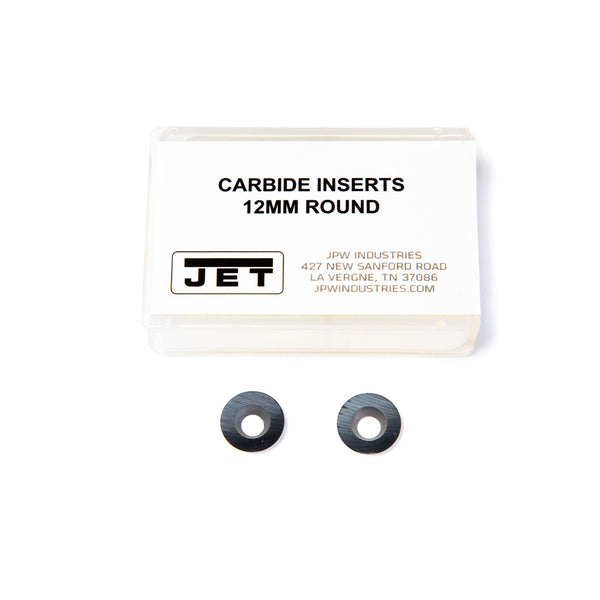 JET 12mm Round Carbide Inserts for Chisel Cutting Blade (2 Pack)