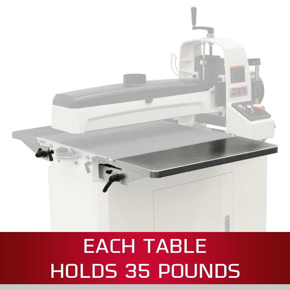JET Infeed/Outfeed Tables for JWDS-2550/2244OSC Sanders