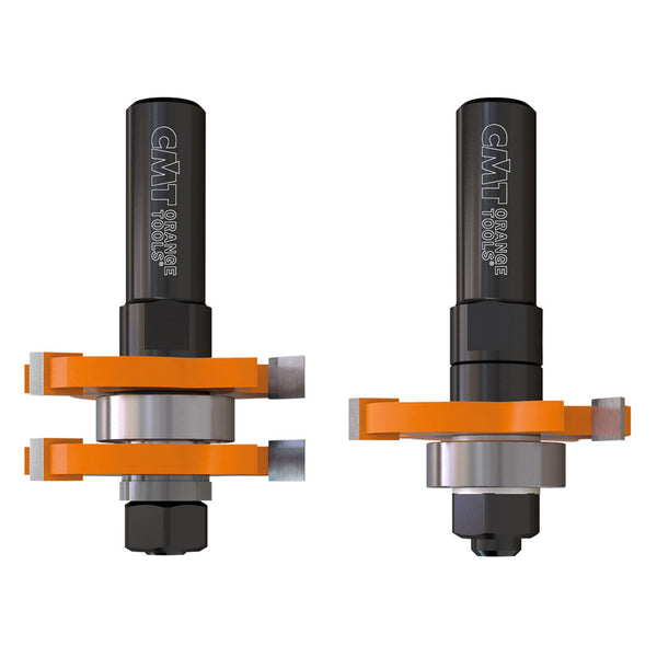 CMT Tongue & Groove Router Bit Set 1/2" SH, 1-7/8" D, 3/4" CL