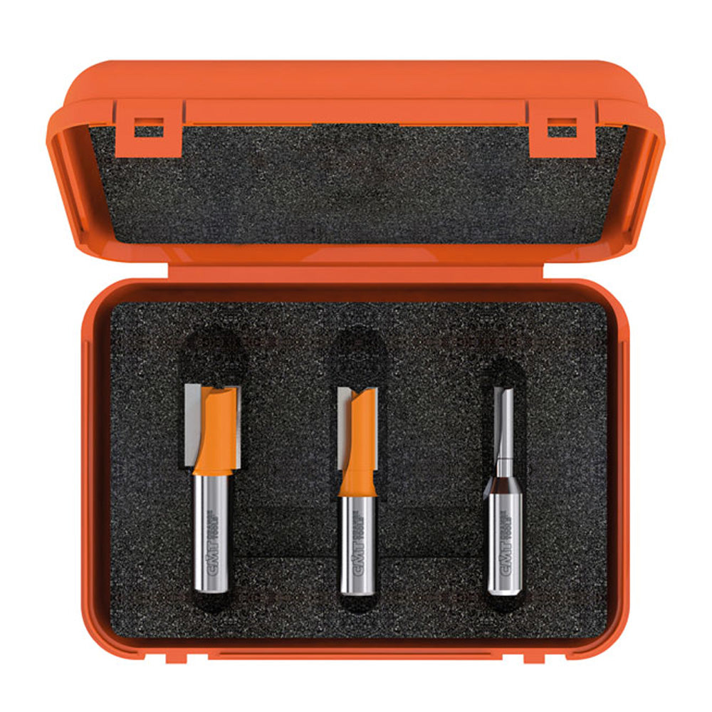 CMT 3-Piece Undersized Plywood Router Bit Set 1/2