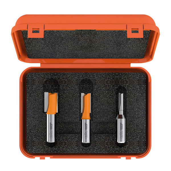 CMT 3-Piece Undersized Plywood Router Bit Set 1/2" Shank