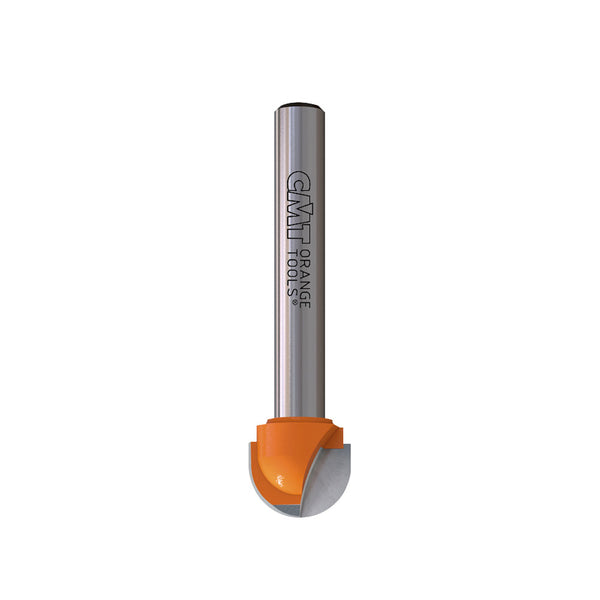 CMT 2 Flute Round Nose Router Bit 1/4" SH, 1/2" D, 3/8" CL