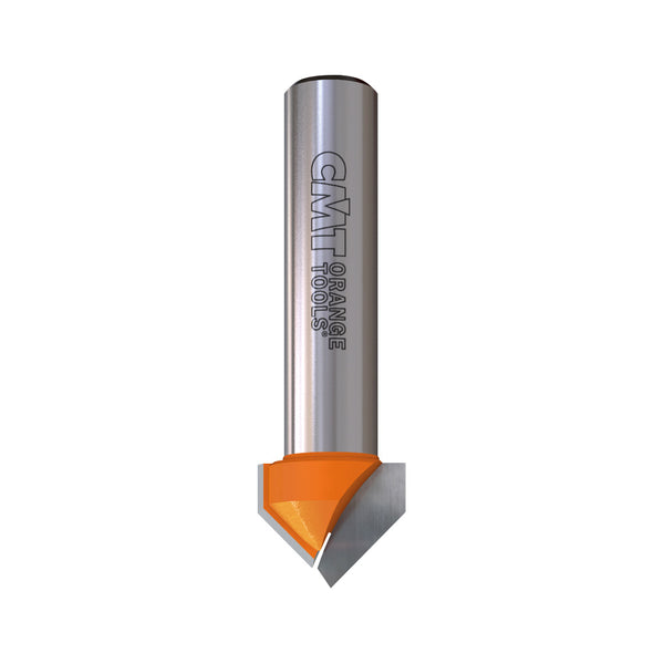 CMT 2 Flute 90° V-Groove Router Bit 1/2" SH, 1-1/2" D, 1-1/8" CL