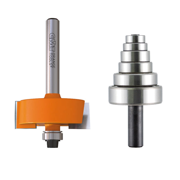 CMT Rabbeting Router Bit Set 1/2" SH, 1-3/8" D, 1/2" CL
