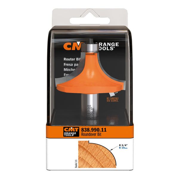 CMT Rounding Over Bit 1/2" Shank x 3/4" Radius