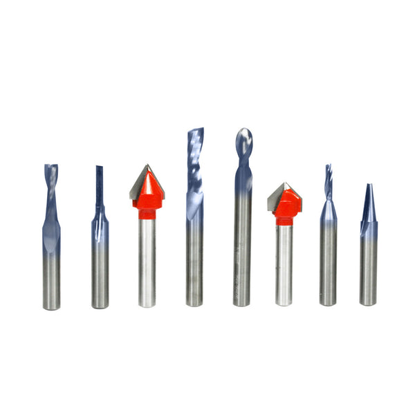 Freud 8-Piece CNC Router Bit General Purpose Set (1/4" Shank)