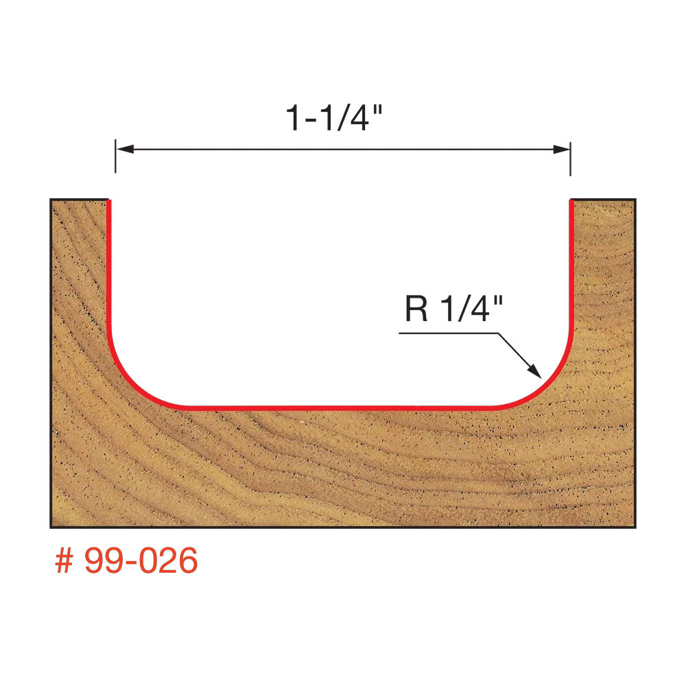 Freud Dish Carving Router Bit 1/2