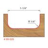 Freud Dish Carving Router Bit 1/2" Shank x 1/4" Radius