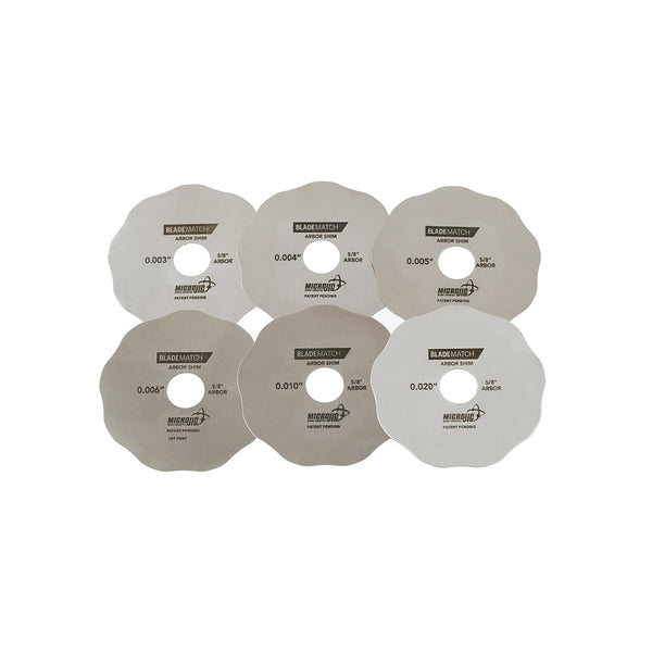 MicroJig BLADEMATCH Arbor Shims (6 Pack)