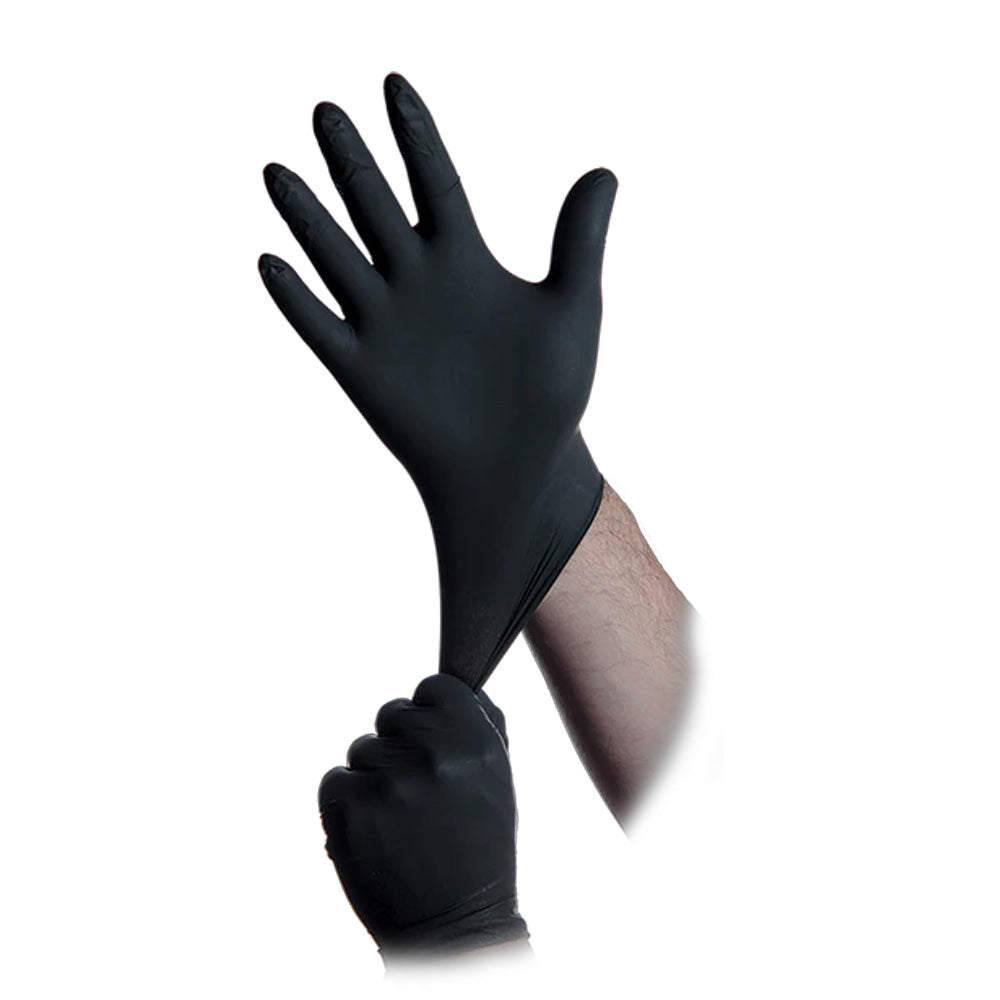 Atlantic Safety Products Black Lightning 6mil Nitrile Powder-Free Exam Gloves