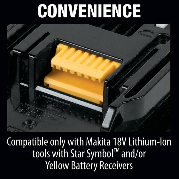 Makita BL1850B 18V LXT Lithium‑Ion 5.0Ah Battery