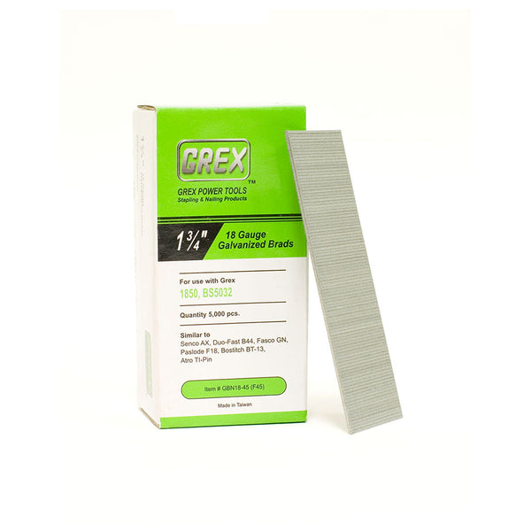 Grex 18 Gauge Galvanized Brad Nails*