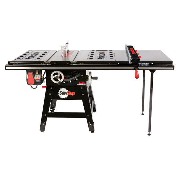 SawStop 1.75HP Contractor Saw w/36" T-Glide Advance Fence, Rails & Extension Table