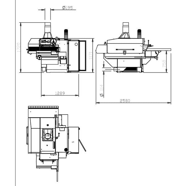 SCM Class M 3 Gang Rip Saw