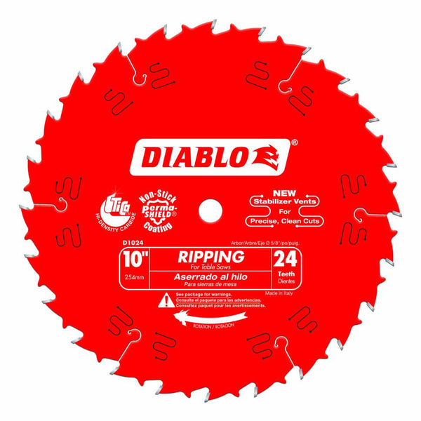 Diablo 10" x 24T Ripping Saw Blade