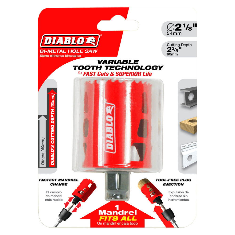 Diablo Bi-Metal Hole Saw 2-1/8