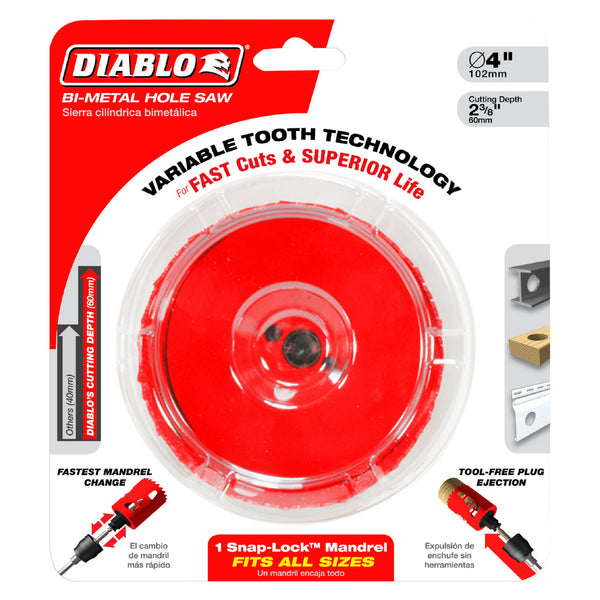 Diablo Bi-Metal Hole Saw 4"