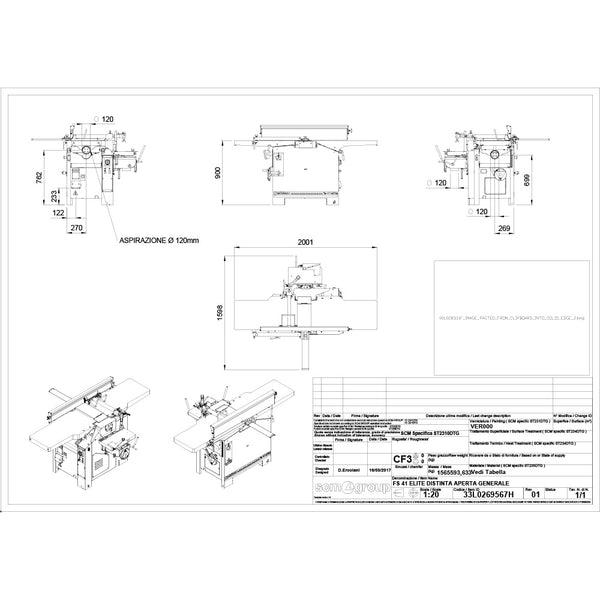 SCM Minimax FS 41E - Tersa 16" Jointer/Planer