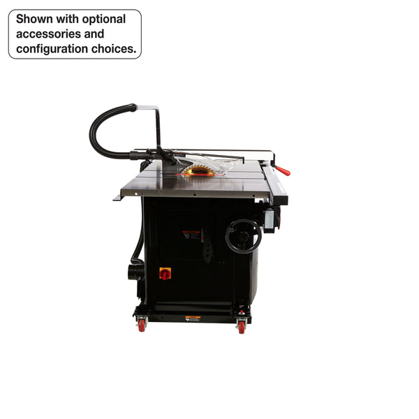 SawStop 3HP, 1ph, 230v Industrial Cabinet Saw w/ 36" T-Glide Fence, Rails & Extension Table