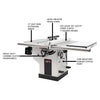 JET Deluxe XACTA Table Saw 30" Rip 3hp, 1-PH, 230V