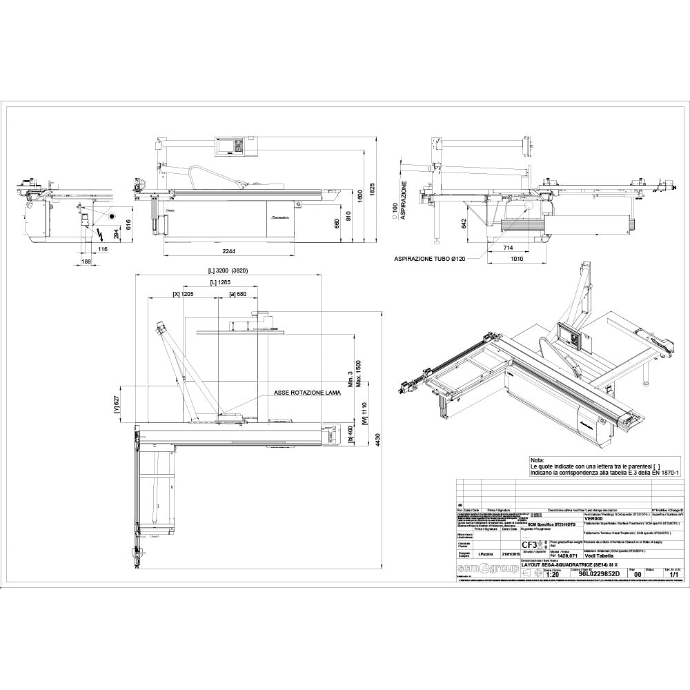 SCM L'invincibile SI X Sliding Table Saw