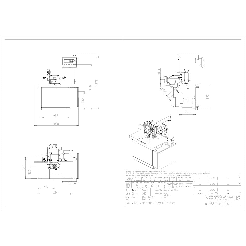 SCM L'invincibile TF 5 Fixed Spindle Shaper