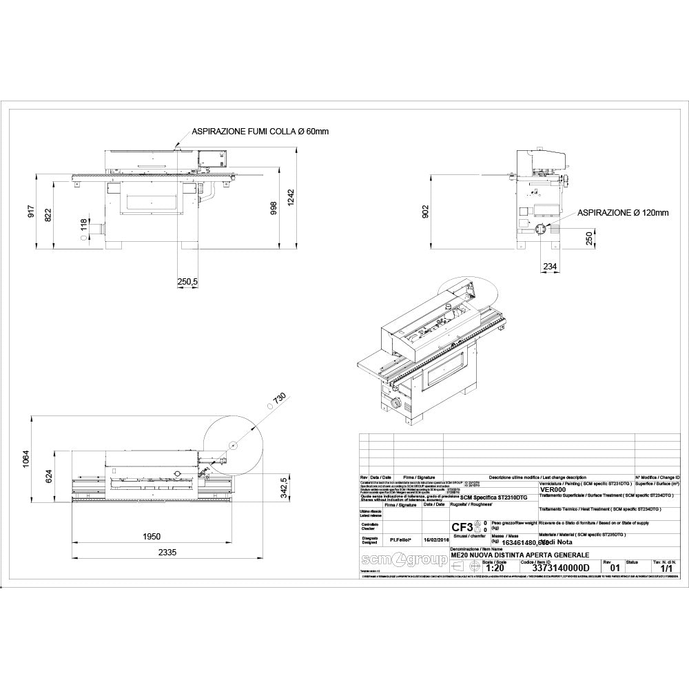 SCM Minimax ME 20 Automatic Edge Bander