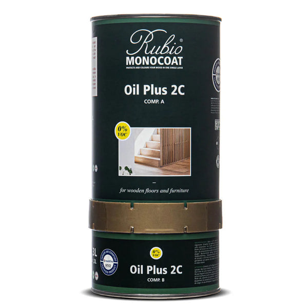 Rubio Monocoat Oil Plus 2C Pure - 1.3L (Includes Parts A & B)