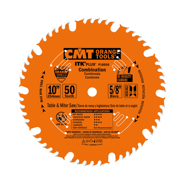 CMT ITK Plus Combination Blade 10" x 50T