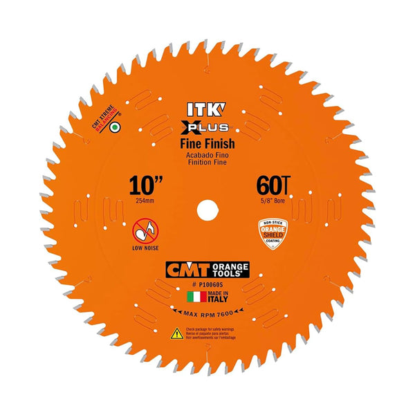 CMT ITK Plus Finish Sliding Compound Miter Saw Blade 10" x 60T