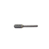 HTC SC-5 Double Cut Cylindrical Radius Carbide Burr 1/4" SH, 1/2" D, 1" CL