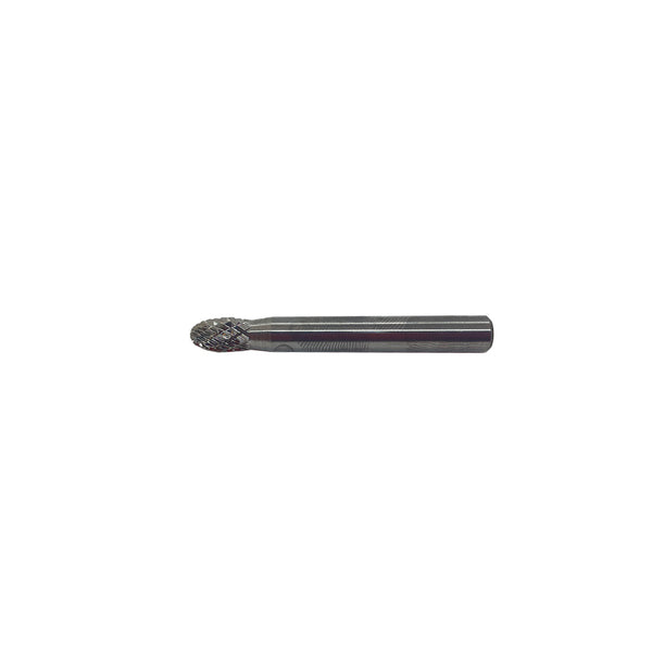 HTC SE-1 Double Cut Egg Shape Carbide Burr 1/4" SH, 1/4" D, 3/8" CL