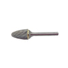 HTC SF-14 Double Cut Tree Radius Style Carbide Burr 1/4" SH, 3/4" D, 1-1/4" CL