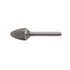 HTC SF-7 Double Cut Tree Radius Style Carbide Burr 1/4" SH, 3/4" D, 1" CL