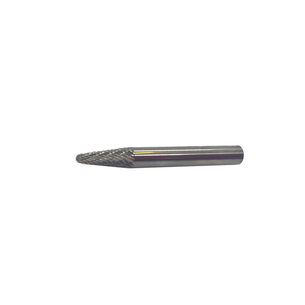 HTC SL-1 Double Cut Carbide Burr 1/4" SH, 1/4" D, 5/8" CL