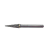 HTC SL-3NF Cone Radius End Style Carbide Burr 1/4" SH, 3/8" D, 1-11/16" CL
