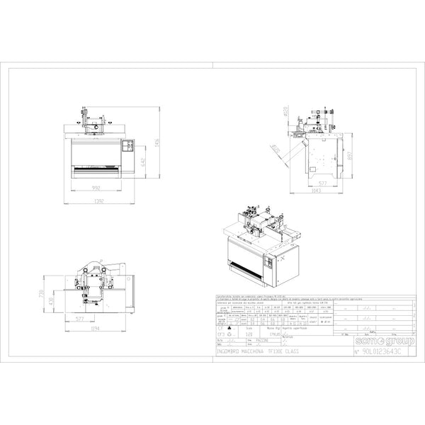 SCM Class TF 130E Fixed Spindle Shaper with FLEX Fence