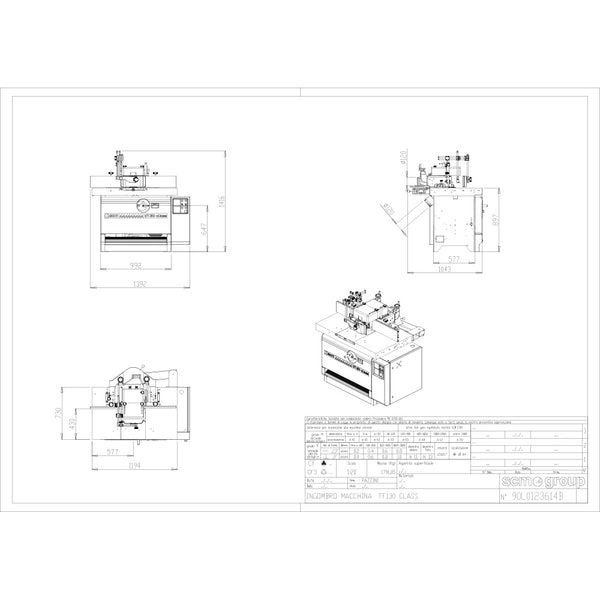 SCM Class TF 130 Fixed Spindle Shaper