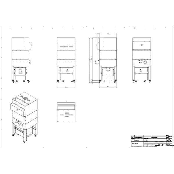SCM Formula VF 140 Negative Pressure Dust Extractor