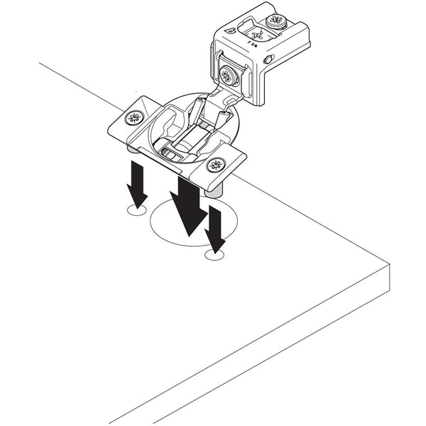 Blum 105° COMPACT BLUMOTION 38N Soft-Close Wrap Around Hinge