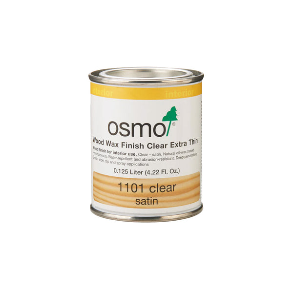OSMO Wood Wax Finish Clear 1101 Extra Thin - 0.125L