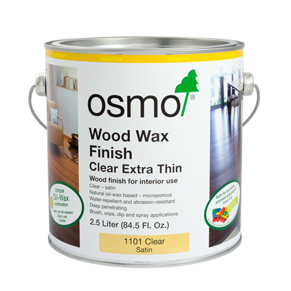 OSMO Wood Wax Finish Clear 1101 Extra Thin - 2.5L