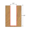 Freud Double Flute Straight Bit 1/2" SH, 1/2" D, 1-1/2" CL