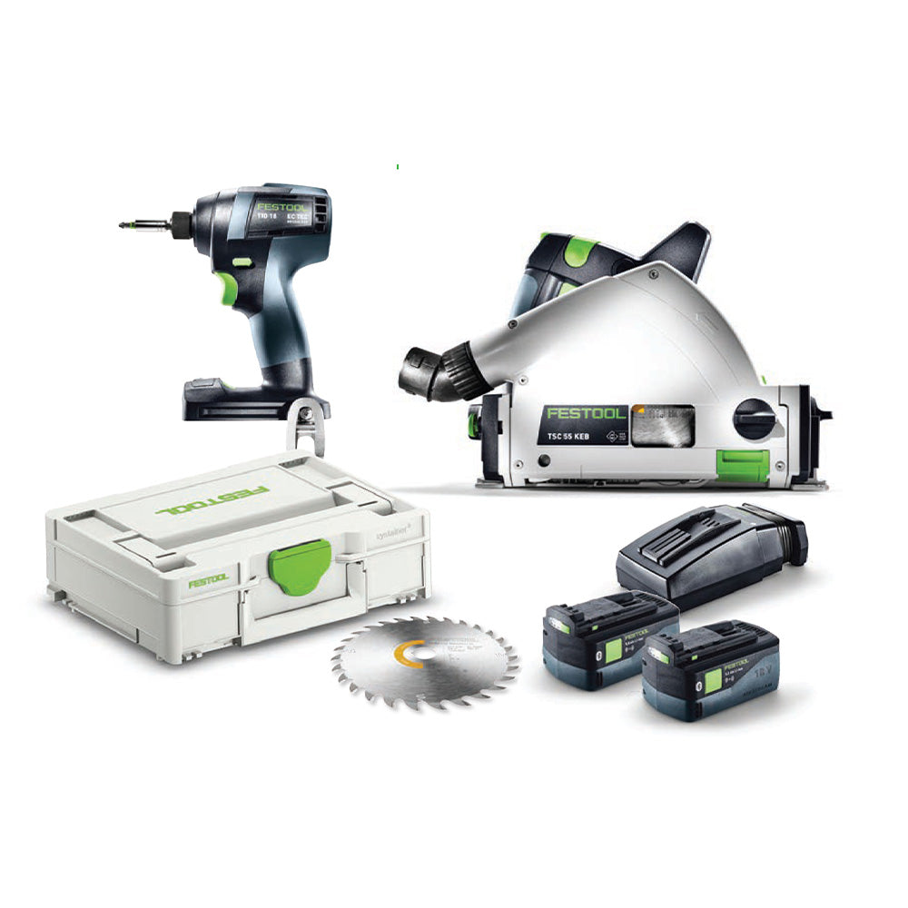 Festool Limited Edition TID 18 Drill + TSC 55 Track Saw Combo Kit