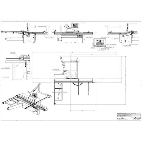 SCM Nova SI 400ep Programmable Sliding Table Saw