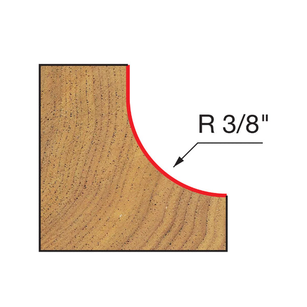 Freud Shank Cove Bit 1/2" SH, 1-1/4" D, 1/2" CL