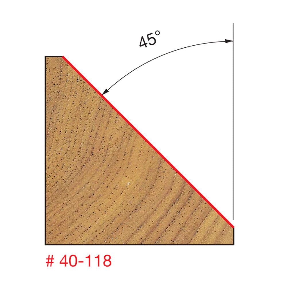Freud Chamfer Bit 1/2