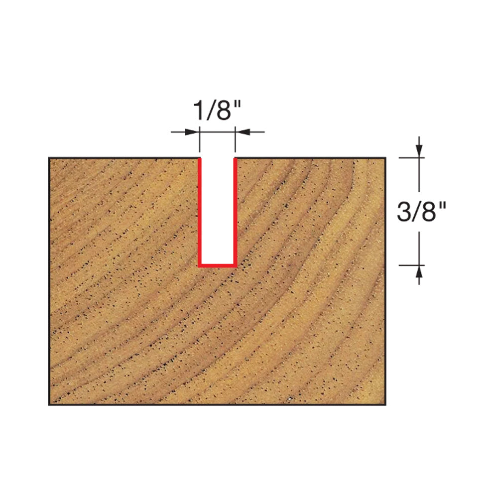 Freud Double Flute Straight Bit 1/4