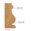 Freud Face Molding Bit 1/2" SH, 1-1/16" D, 1-5/8" CL