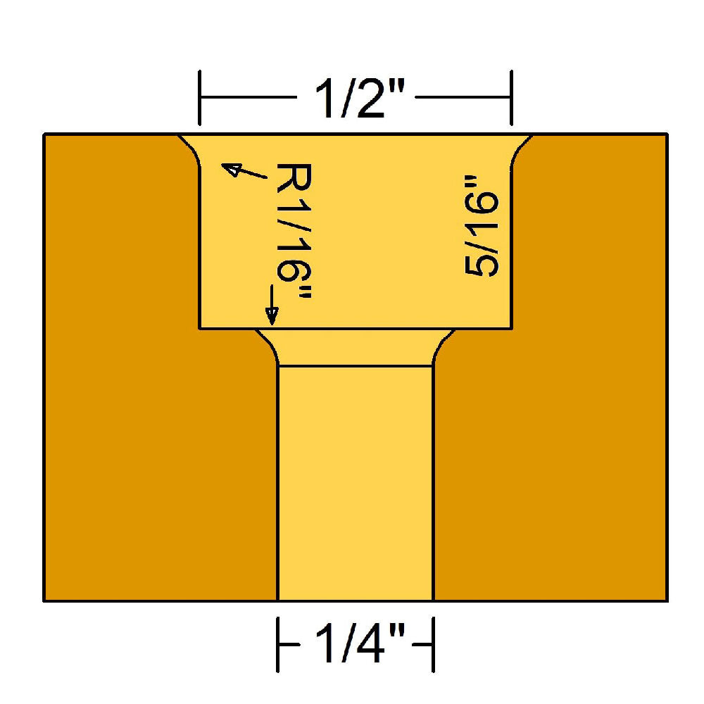 MicroJig ZEROPLAY 2-Step Plunge Bit 1/2